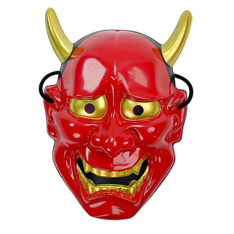 Röd Hannya japansk mask