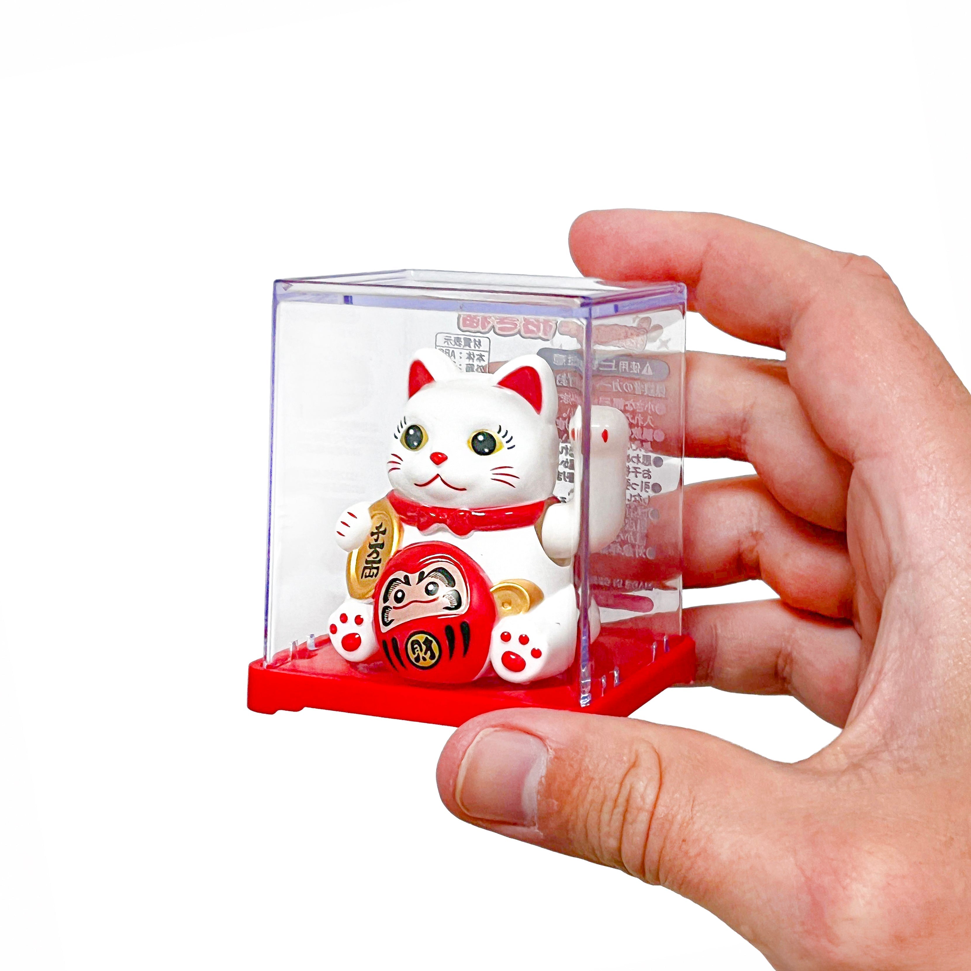 Rörlig Solcellsdriven Maneki Neko Katt - Daruma