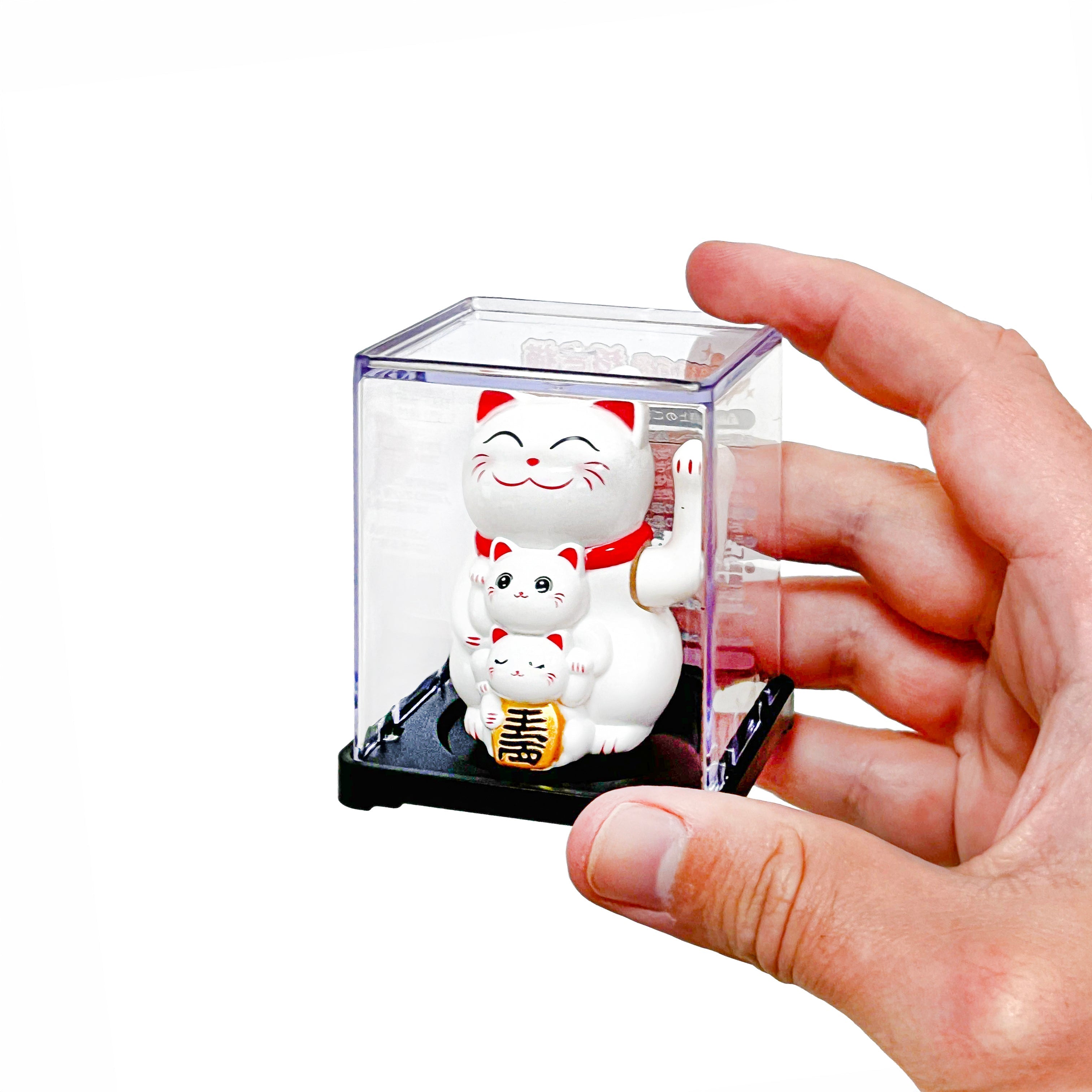 Rörlig Solcellsdriven Maneki Neko Katt - Familj