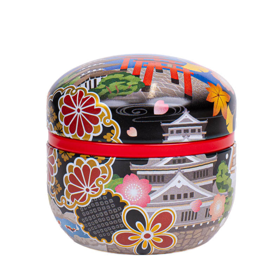 Rund Japansk Teburk i Metall - Meisho-e