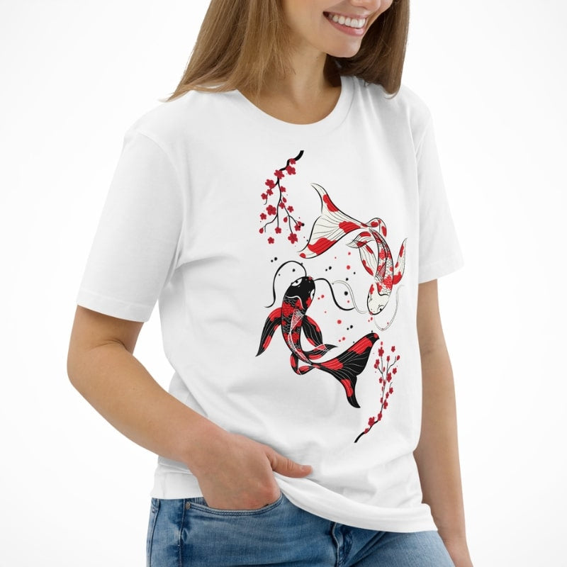 Sakura Koi Japansk T shirt