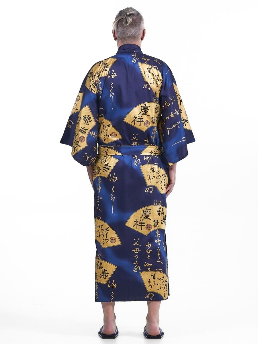 Sensu Gold Japansk Kimono för män En storlek