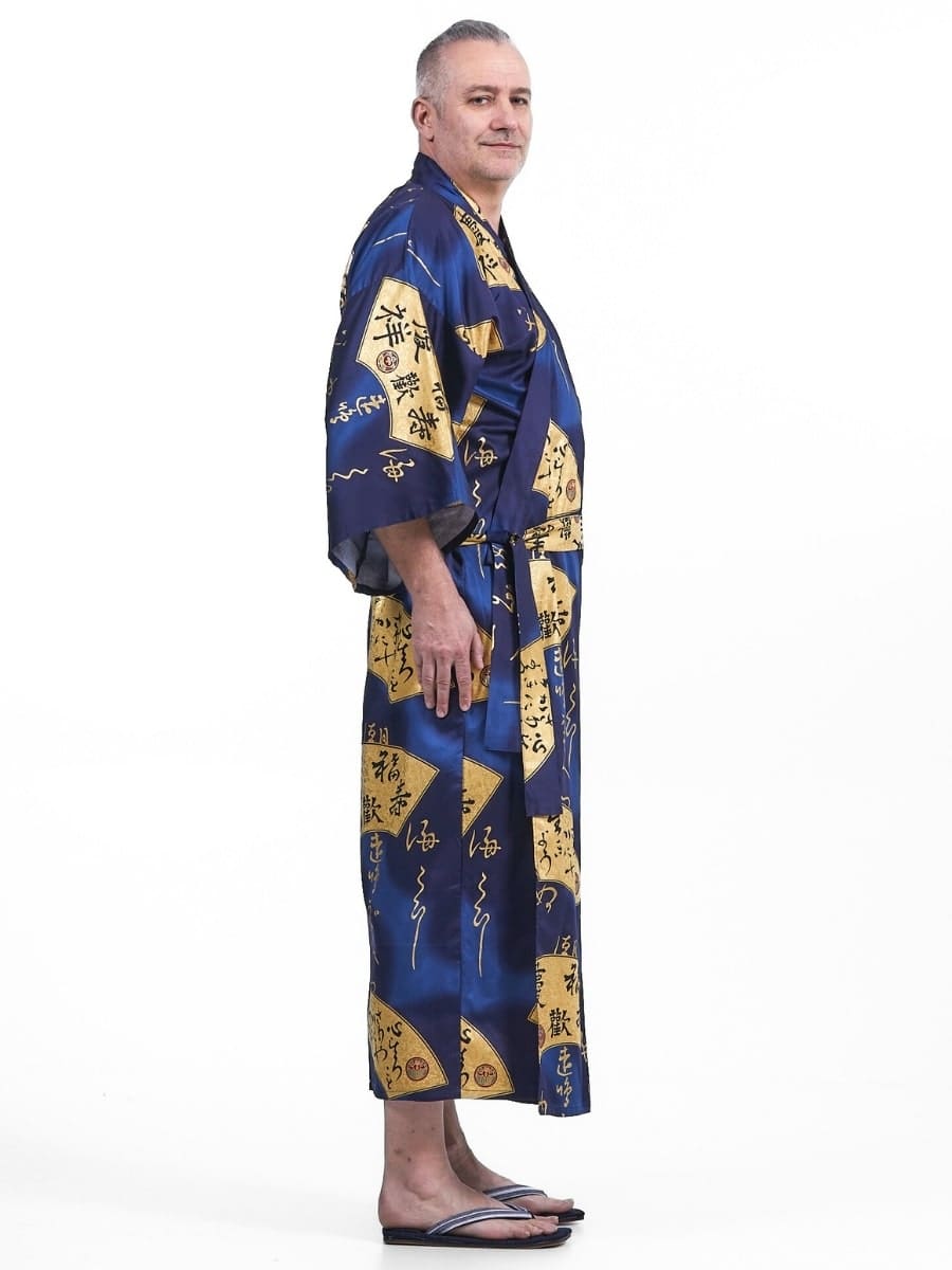 Sensu Gold Japansk Kimono för män En storlek