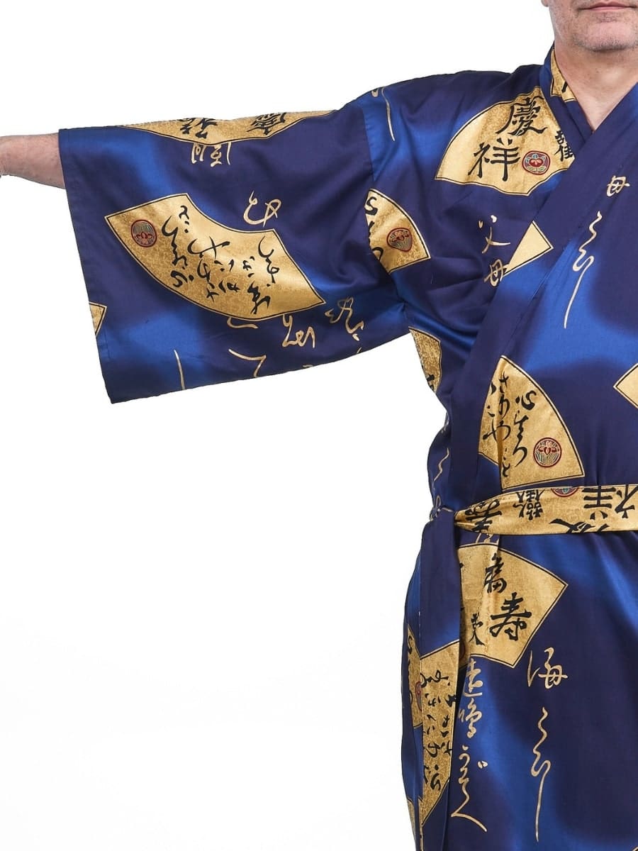 Sensu Gold Japansk Kimono för män En storlek
