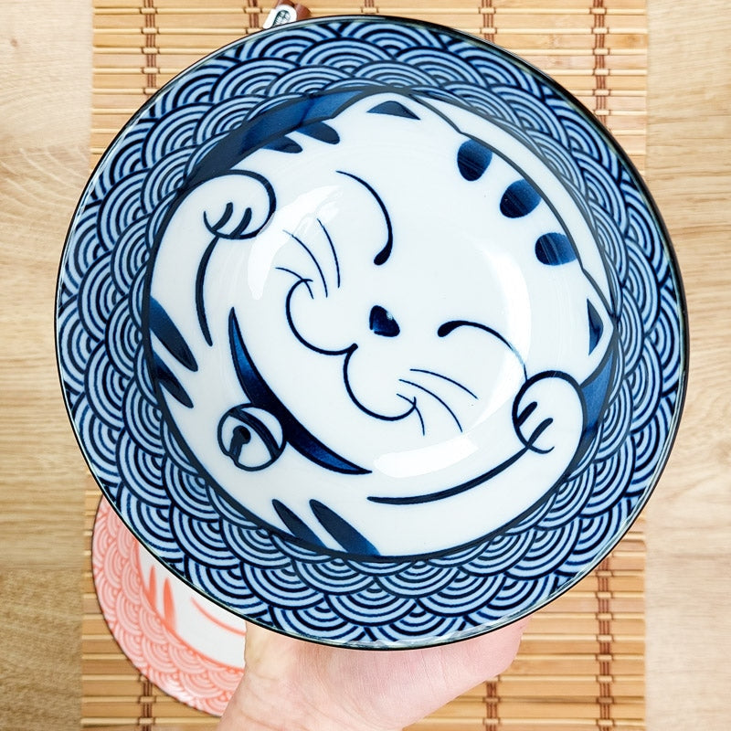 Set med 2 japanska kattskålar