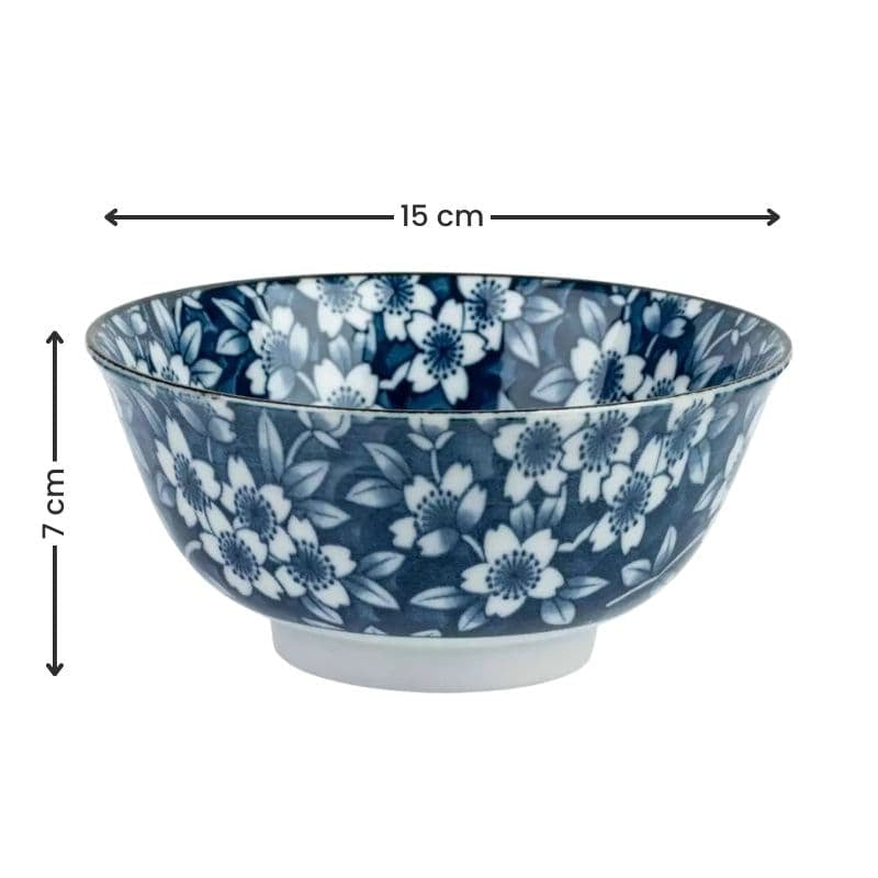 Set med 2 japanska risskålar
