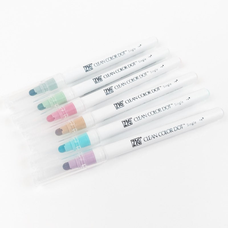 Set om 6 Dot Smoky highlighters