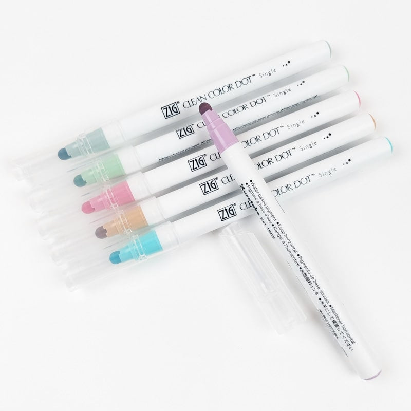 Set om 6 Dot Smoky highlighters