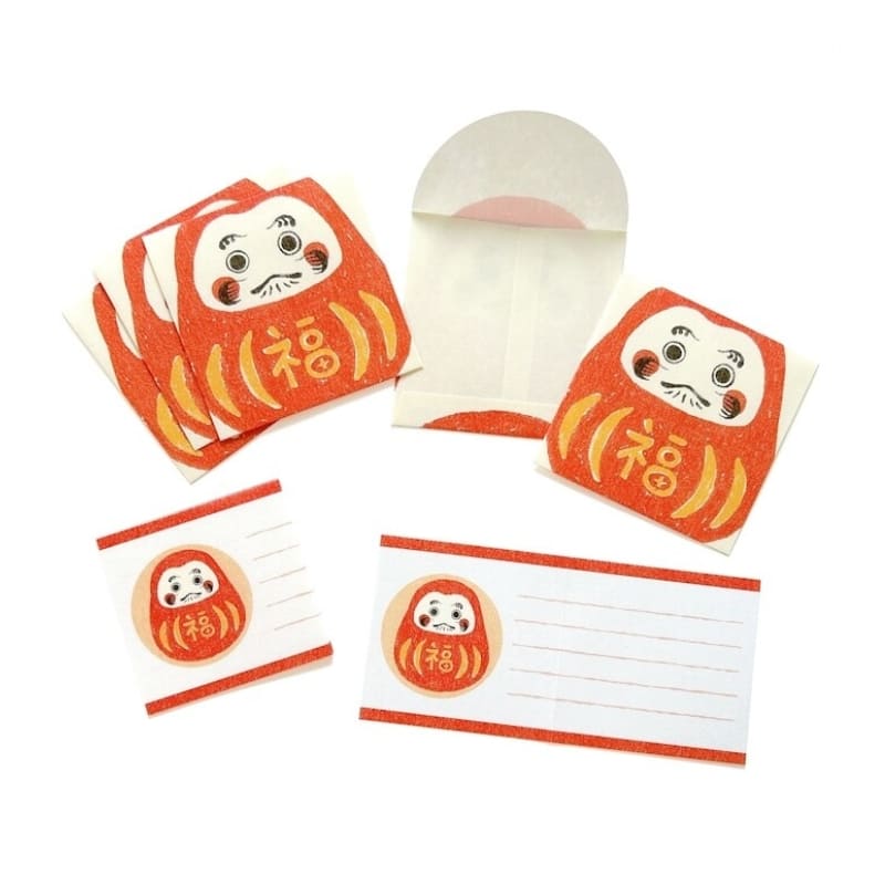 Pochibumi Daruma Brevpapper Set