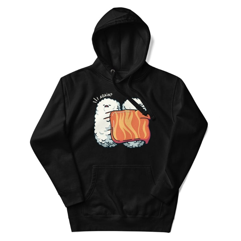 Sleeping Sushi Japansk sweatshirt S