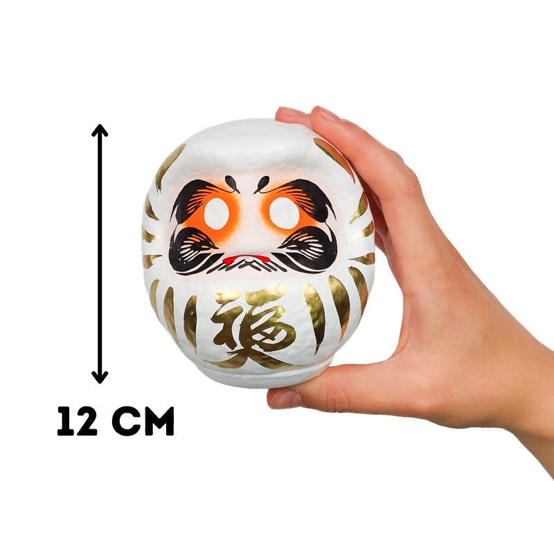 Stor vit Daruma 12 och 15 cm 12 cm