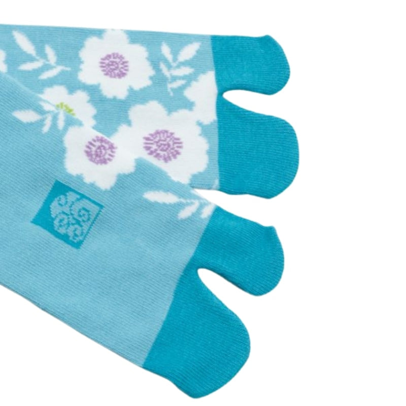 Strumpor med japanska blommor EU 36 40