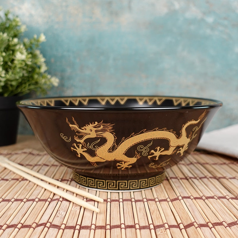 Svart japansk Ramen skål