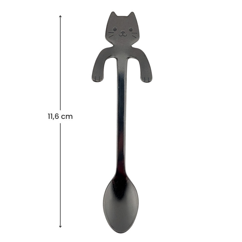 Svart katt japansk tesked