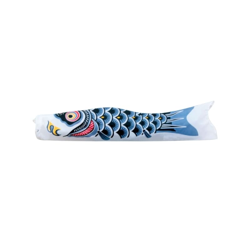 Svart traditionell japansk koinobori - 60 cm