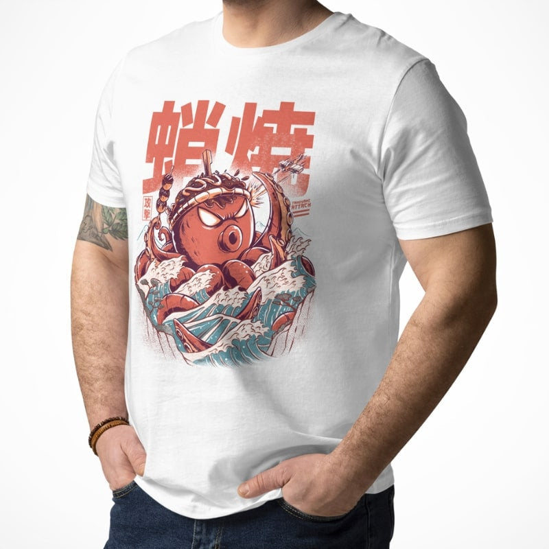 Takoyaki Attack Japansk T shirt