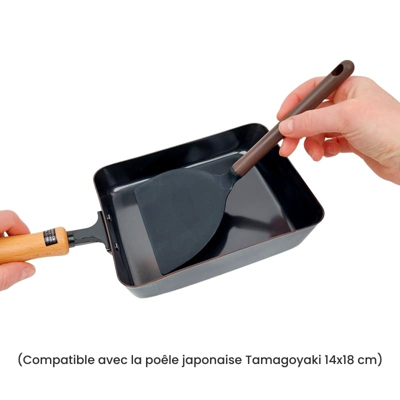 Tamagoyaki japansk platt spatel