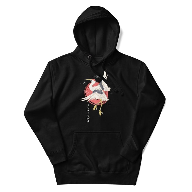 Tanchou japansk sweatshirt S / Noir