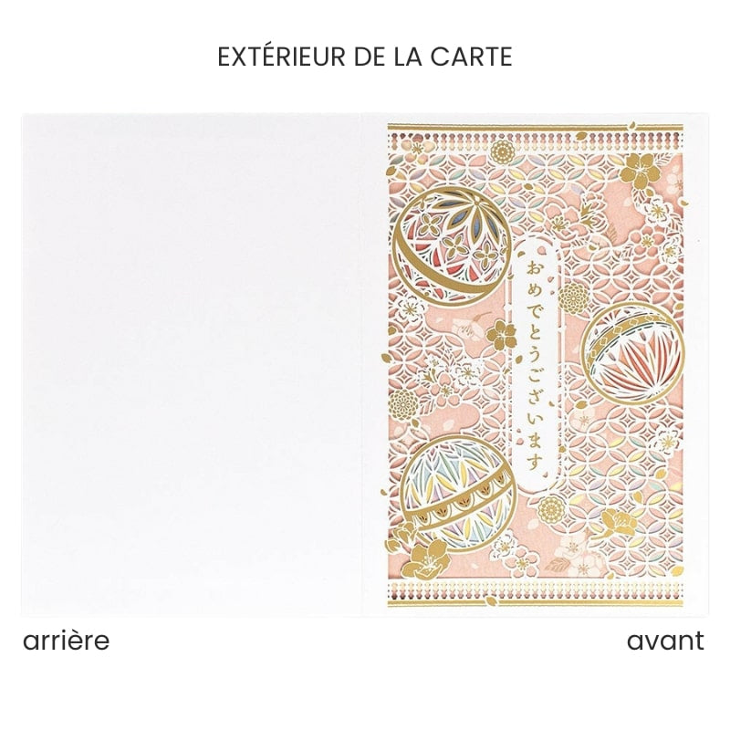 Temari Japanskt gratulationskort