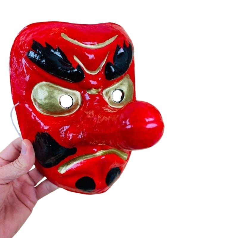 Tengu mask i papier maché