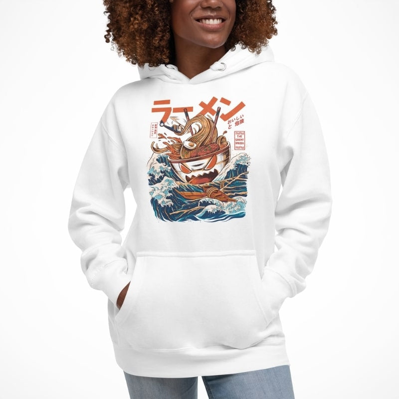 The Great Ramen of Kanagawa Japansk sweatshirt