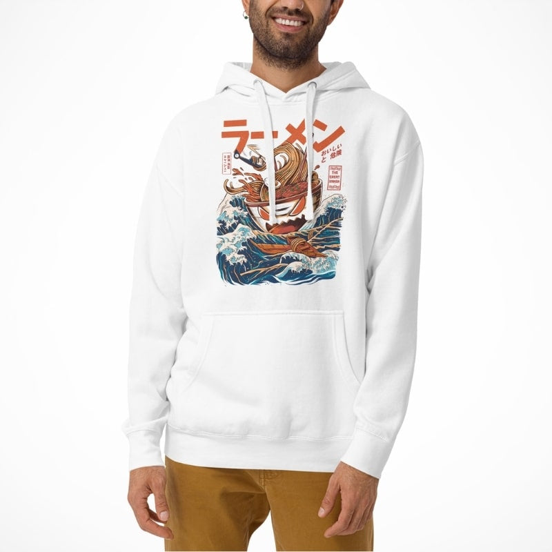 The Great Ramen of Kanagawa Japansk sweatshirt