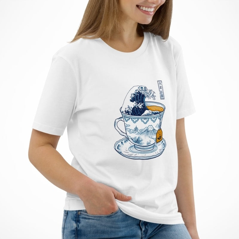 The Great Tea of Kanagawa Japansk T shirt