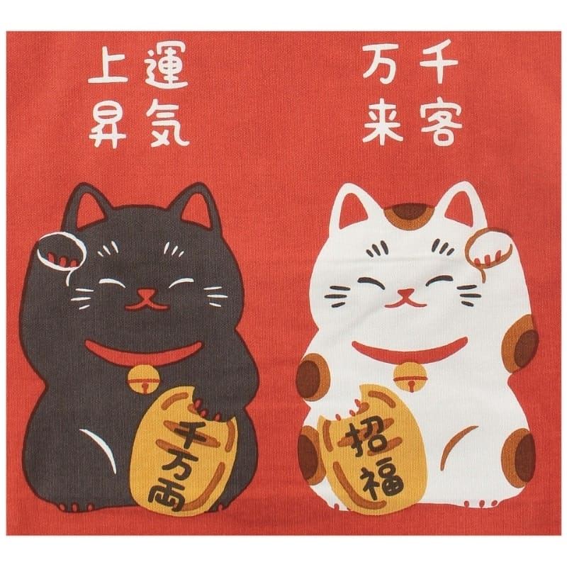 Tote Bag Röd Maneki Neko Shōfuku
