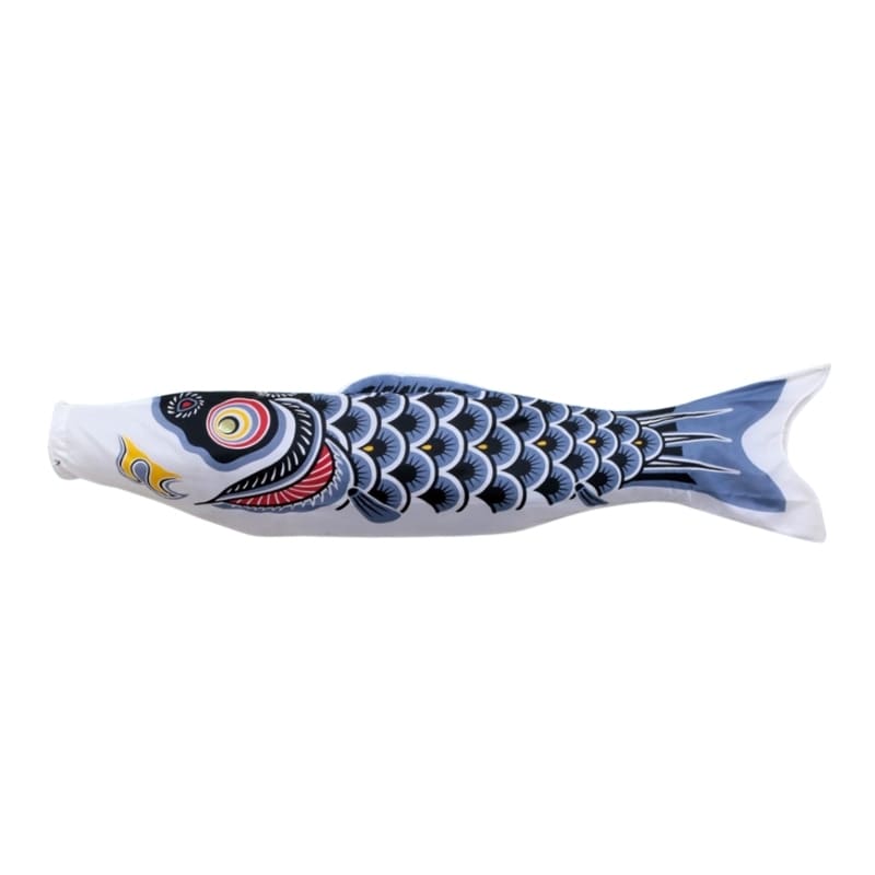 Traditionell japansk Koinobori Svart - 100 cm