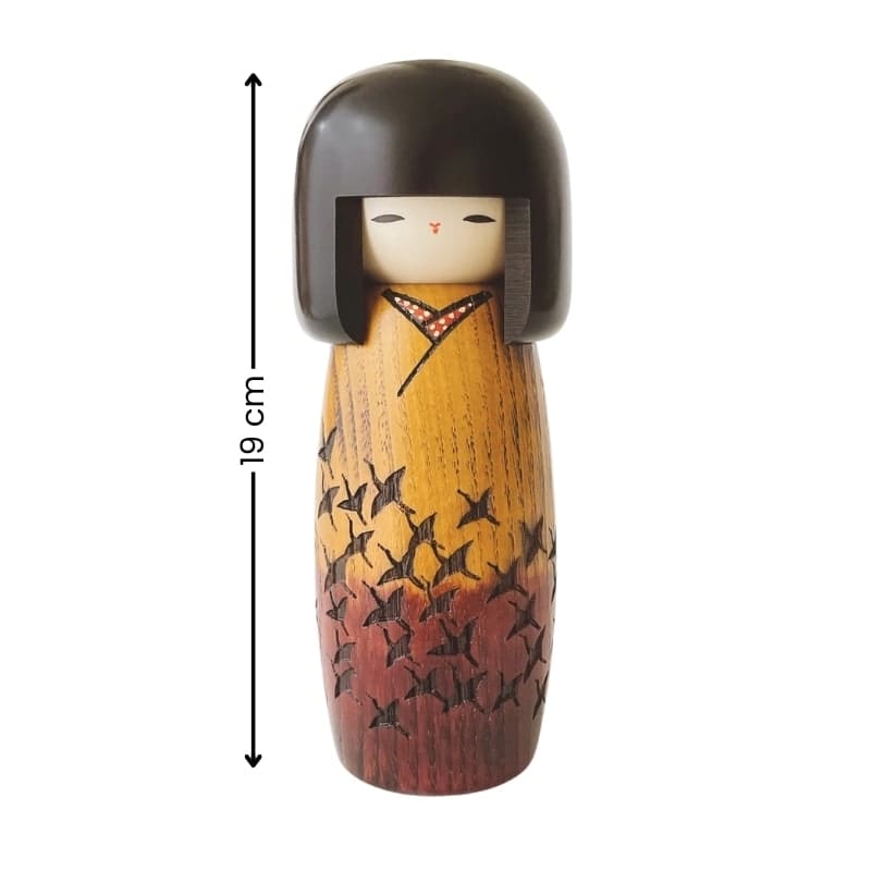 Tsuru no Mai Kokeshi docka