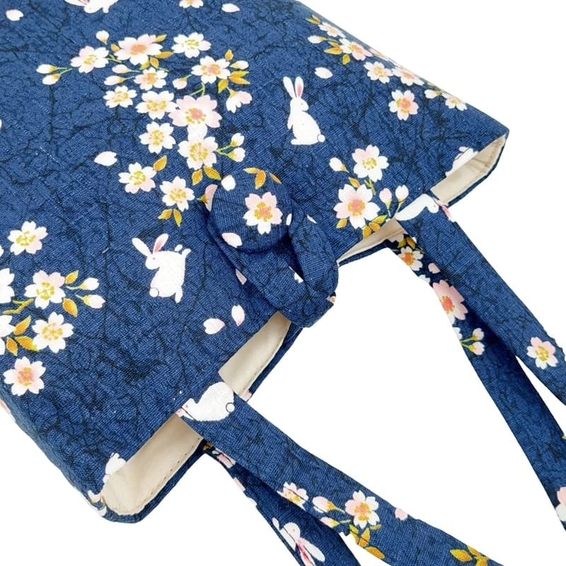 Usagi Sakura Japansk Väska Blå