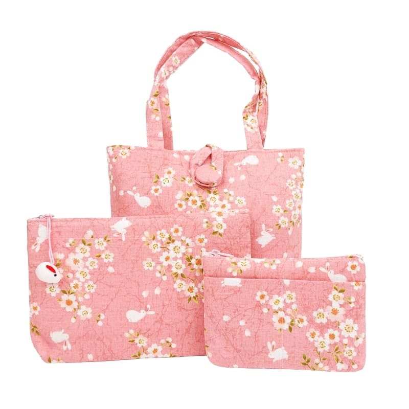 Usagi Sakura Rosa Japansk Kopplingsväska