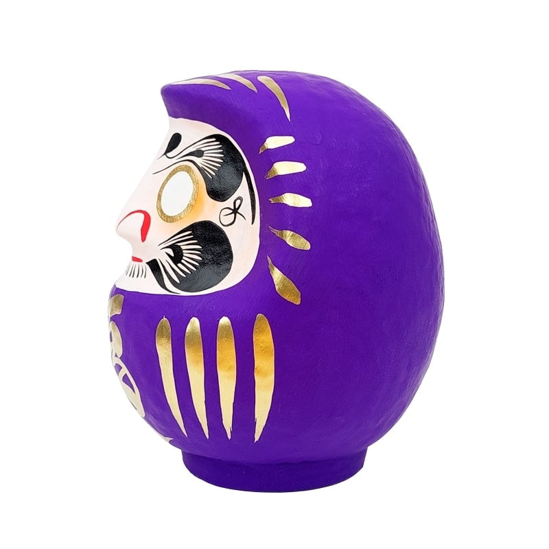 Violett japansk Daruma 9 till 15 cm