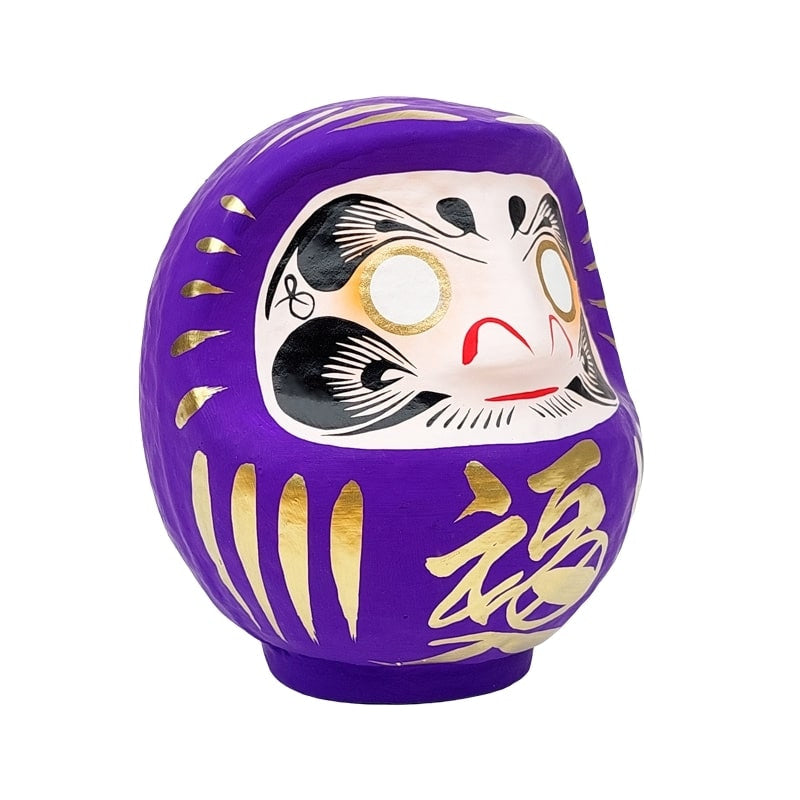 Violett japansk Daruma 9 till 15 cm