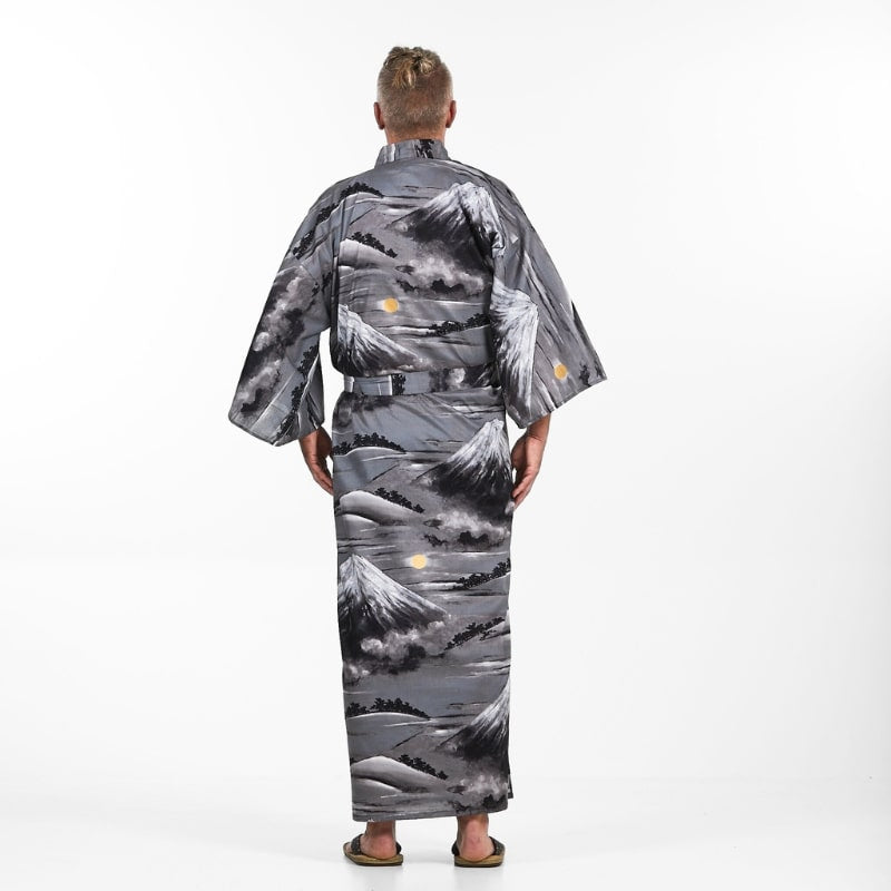 Yukata Kimono för män Mount Fuji