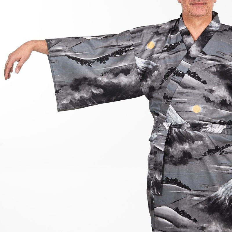 Yukata Kimono för män Mount Fuji