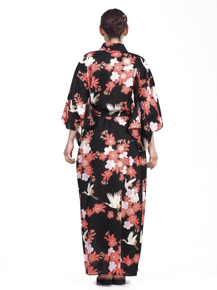 Yukata Kimono Tsuru to Ouka för kvinnor