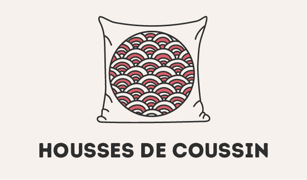 housse de coussin japonais