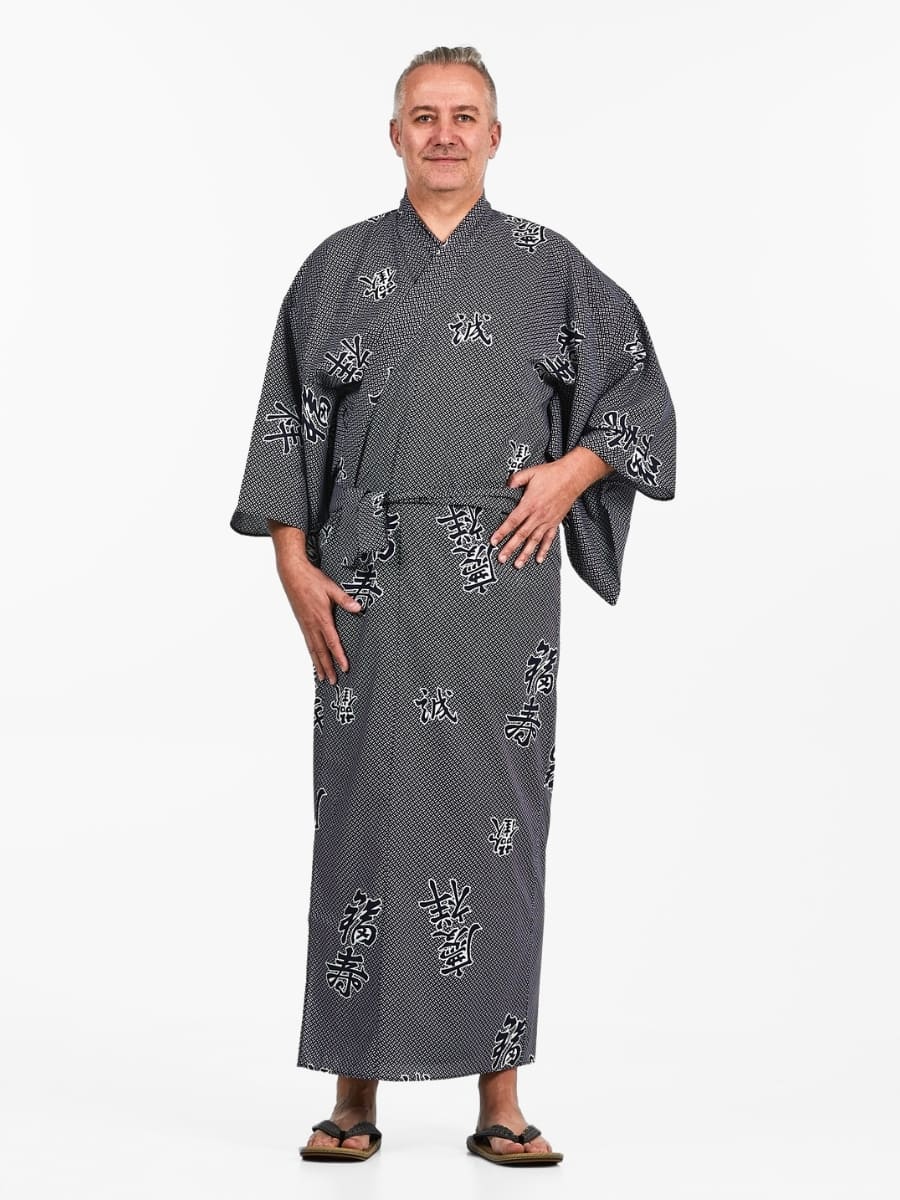 Yukata Kimono Yorokobi för män