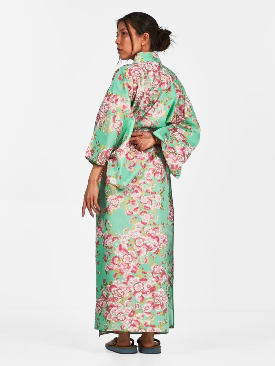 Yukata Kimono Sakura Blomma för kvinnor