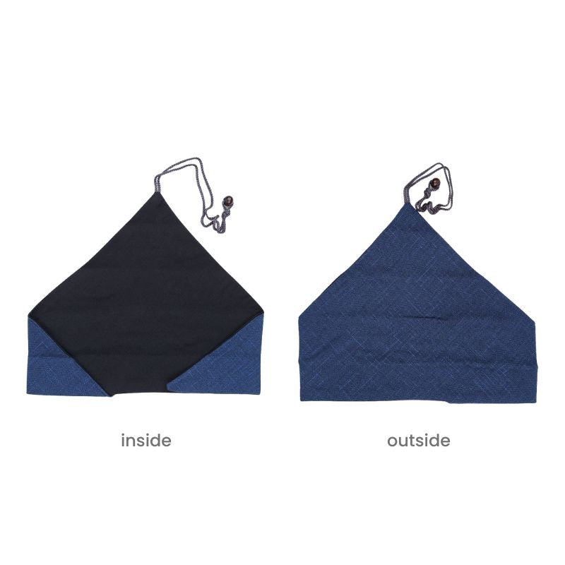 Japanskt blått fodral för ätpinnar