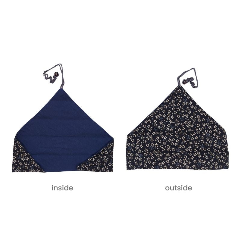 Japanskt blått fodral för ätpinnar - Sakura