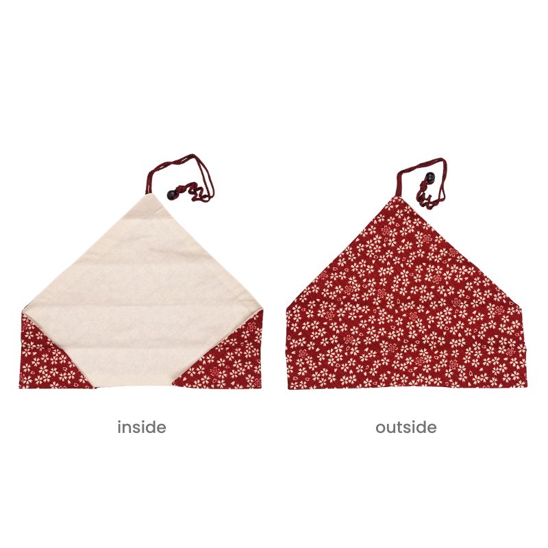 Japanskt rött fodral för ätpinnar - Sakura