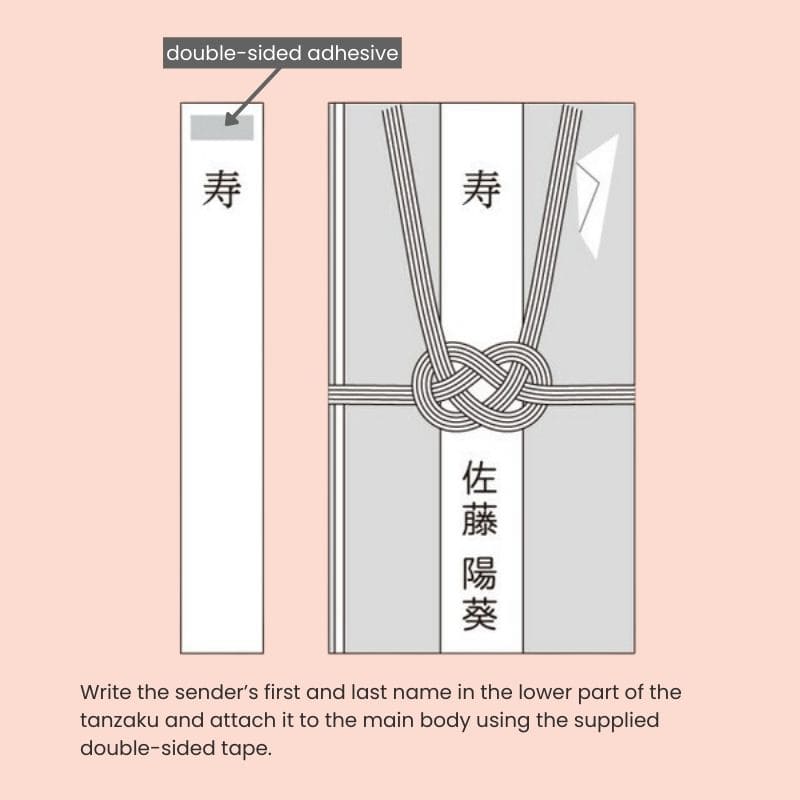 Japanska Shugi-bukuro rosa blommigt kuvert