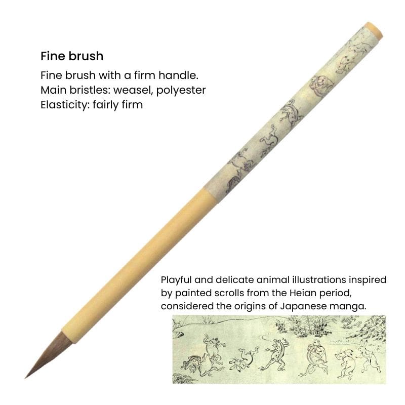 Kit för japansk kalligrafi Chōjū-giga