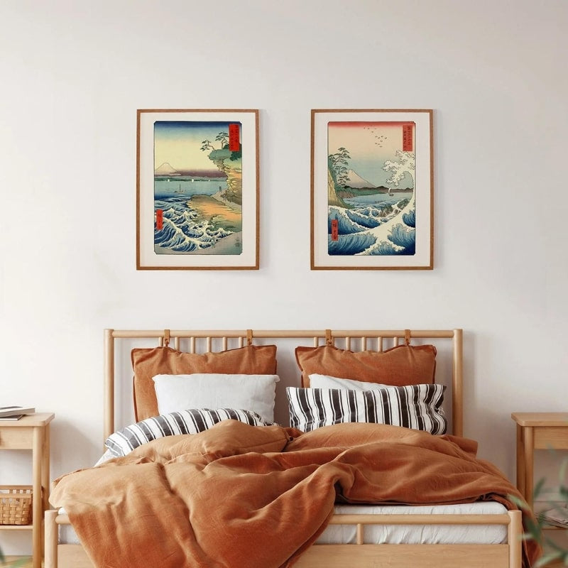 Affisch med japanskt tryck