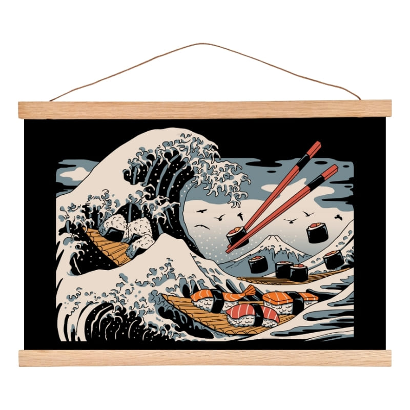 Japansk Sushi Kanagawa Poster - A3