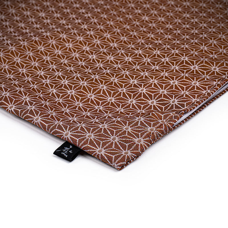 Asanoha Orange Japanskt kuddfodral - 50x50 cm