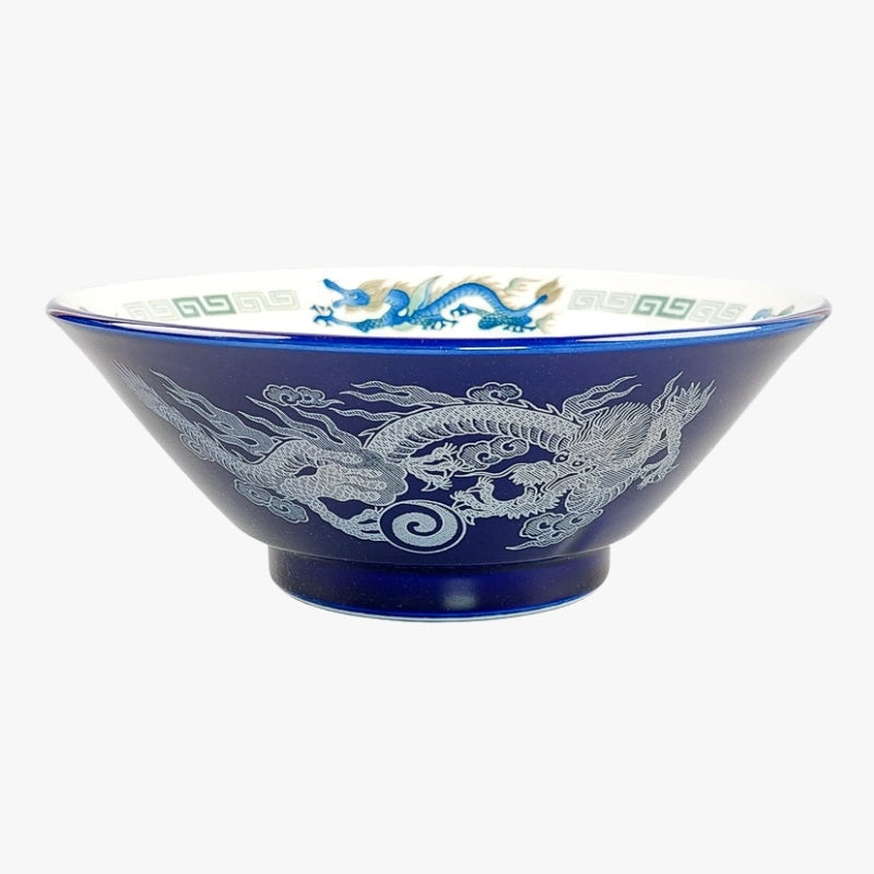 Blå japansk Ramen skål