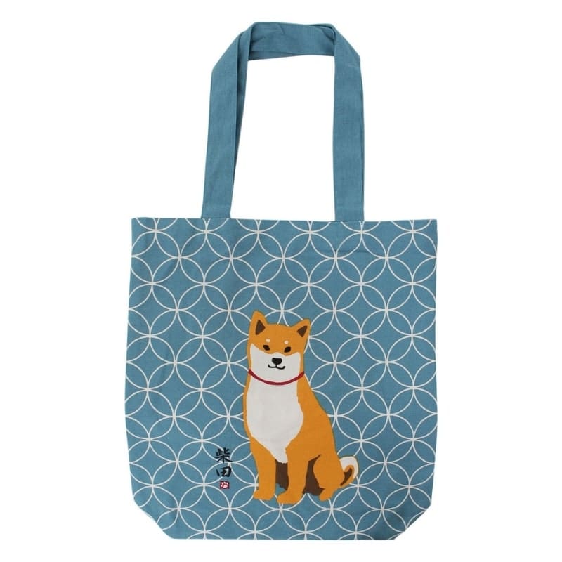 Blå Tote Väska Shiba Shippo
